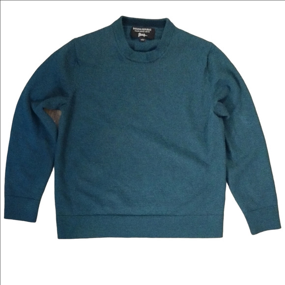 Banana Republic Cashmere Green Crewneck Sweater - Picture 1 of 3